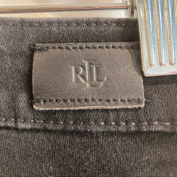 RALPH LAUREN RLR Sz 8 Premier Straight Black Jeans - Picture 5 of 13